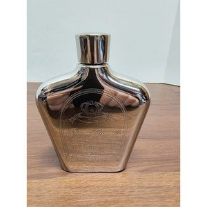 VINTAGE Empty CROWN ROYAL 6 oz Stainless Steel FLASK Legendary Import Millennium